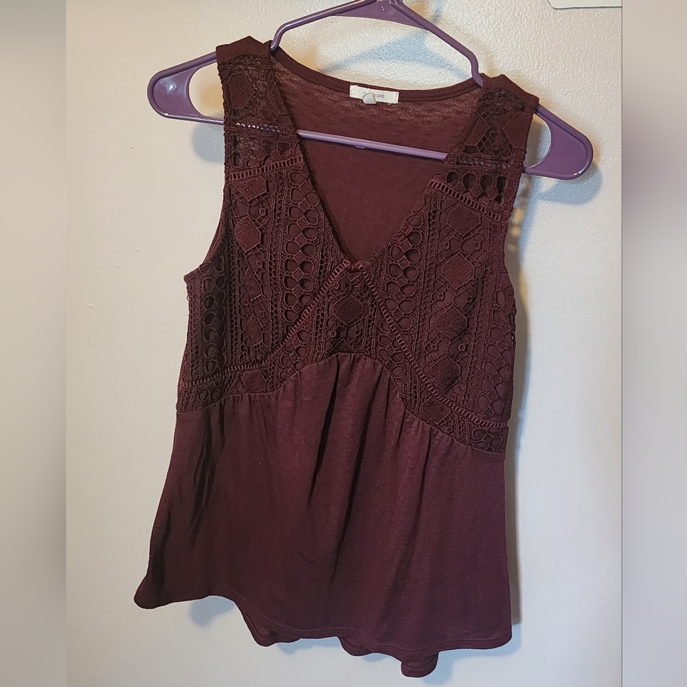 Maurices Burgundy Tanktop S